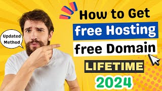 How to Get Free Hosting and Domain for WordPress 2024  Unlimited Free Hosting for Lifetime [upl. by Korie]