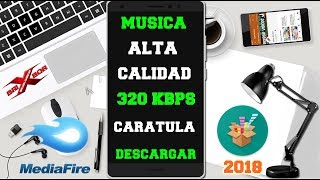 Como Descargar Musica Calidad 320 kbps Con Caratula Android [upl. by Sidky]