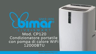 CONDIZIONATORE PORTATILE 12000BTU CON POMPA CALORE E WIFI  CP120 [upl. by Rockel]