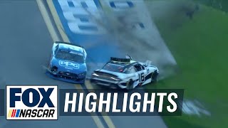 AJ Allmendinger and Austin Cindric make contact to win Stage 1  NASCAR ON FOX HIGHLIGHTS [upl. by Sethi]