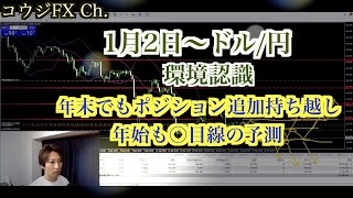 年末でもポジション追加持ち越し 年始はお年玉相場の可能性大 ドル円 環境認識 2024年1月2日～ [upl. by Eseeryt748]