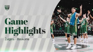 Žalgiris  Baskonia  Game Highlights  20241128 [upl. by Euqinor]