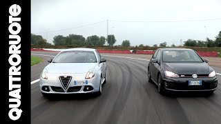 Alfa Giulietta QV VS Volkswagen Golf GTI [upl. by Annazus]