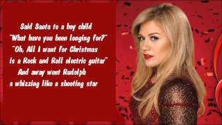 Kelly Carskon  Run Run Rudolph Lyric Video [upl. by Dygert]