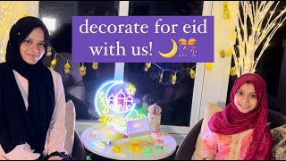 🎉☪️Eid Decoration with Maryam and Fatima Masud  Buy Eid Decoration at TMsGiftcom [upl. by Irec]