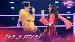 Aydan Calafiore v Madi Krstevski  Uptown Funk  The Voice Australia 2018 [upl. by Bibi590]