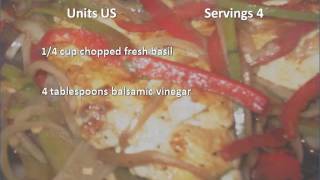 Balsamic Chicken Breasts With Peppers and Onions recipe [upl. by Hulton338]