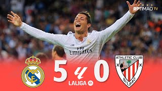 Real Madrid 5 x 0 Athletic Bilbao C Ronaldo HatTrick ● La Liga 1415 Goals amp Highlights ᴴᴰ [upl. by Hardwick647]