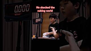 He shocked the cubing world  Yiheng Wang 347 rubikscube cubing rubik shorts [upl. by Morril]