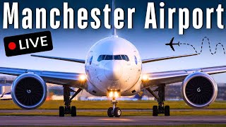 🔴 LIVE Manchester Airport Plane Spotting 🛫 [upl. by Shanley]