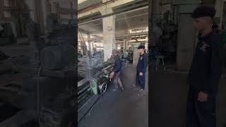 Internal grinding of a hydraulic press cylinder machine cncturningmachine automobile welding [upl. by Enwahs]