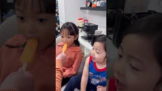 ice cream prank on baby 🤣🌈❤️✅🚀😱👶🏻🍦 [upl. by Guyer]