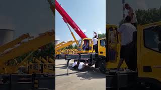 10ton truck crane small hook lifting capacity 1 ton delivery distance 23 meters crane [upl. by Yaned]