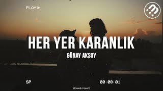 Her Yer Karanlık  Günay Aksoy Slowed  Reverb [upl. by Heaps546]