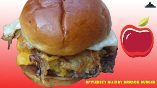 APPLEBEES NEW ALLDAY BRUNCH BURGER REVIEW 191 [upl. by Reynard]