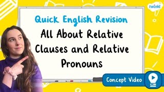 What Are Relative Clauses and Relative Pronouns  KS2 English Concept for Kids [upl. by Ellegna45]