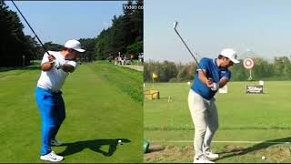 Francesco Molinari 20192018 Powerful iron gols swing sequence  slomo [upl. by Auhsohey]