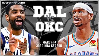 Dallas Mavericks vs Oklahoma City Thunder Full Game Highlights  Mar 14  2024 NBA Season [upl. by Lorrie35]