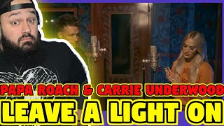 Papa Roach amp Carrie Underwood  Leave A Light On REACTION [upl. by Ailero]