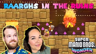 Raarghs in the Ruins  Deep Magma Bog  Husband and Wife  Super Mario Bros Wonder [upl. by Gala]