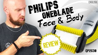 Philips OneBlade Face amp Body Review ► Whole body w just one device ✅ Reviews quotMade in Germanyquot [upl. by Aeht311]