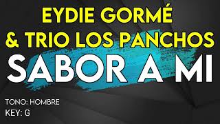 Eydie Gormé amp Trio Los Panchos  Sabor A Mi  Karaoke Instrumental Tono Hombre [upl. by Anrehs]