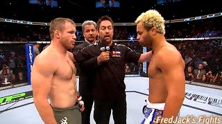 Josh Koscheck vs Matt Hughes Highlights Koscheck RETIRES HUGHES ufc [upl. by Estel]