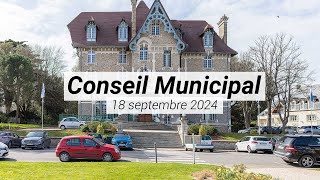 Conseil municipal  18 septembre 2024 [upl. by Braasch101]