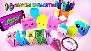 10 COOLE PAPIER AMBACHTEN DIE JE THUIS MOET PROBEREN TE DOEN tijdens Quarantaine  Origami Hacks [upl. by Gilson]