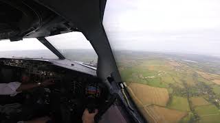 Approach amp Landing Bristol Airport England RWY27 Boeing 737800 [upl. by Dnalevelc]