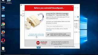 Remove Auslogics BoostSpeed 9 on Windows 10 Uninstall Guide [upl. by Redmund]