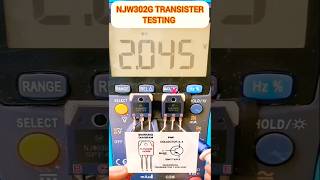 How to Test NJW0302G PNP Transistor 💯 [upl. by Edak12]