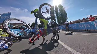 Top 10 Cycling Crashes caught on GoPro [upl. by Annala]