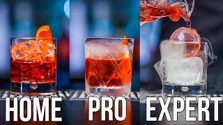 How To Make a Negroni Cocktail Home  Pro  Expert [upl. by Cari10]