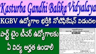 AP KGBV Jobs 2024 Part Time Teachers Educational Qualifications KGBV Recruitment 2024 [upl. by Hsakiv126]