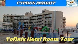 Tofinis Hotel Ayia Napa Cyprus  Room Tour [upl. by Ebag245]