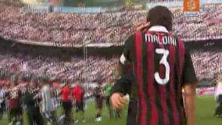 AC Milan 2 3 AS Roma  Maldinis end of the match clip HQ 2009 [upl. by Lamarre72]