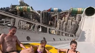 LAUNCH Waterslide Falcons Falaj at Yas Waterworld Abu Dhabi [upl. by Ennazor]