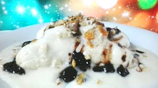 SORVETE DE CREME VEGANO COM APENAS 3 INGREDIENTES  UM SUPER BANANA SPLIT [upl. by Ivon]