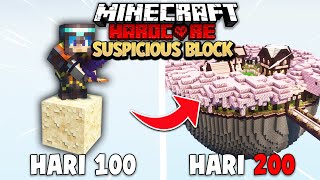 200 Hari Minecraft Hardcore ONE SUSPICIOUS BLOCK [upl. by Biddle]