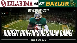 The Game That Made RGIII Famous 5 Oklahoma vs 22 Baylor 2011 November 19 [upl. by Kuo957]