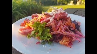 سلطة راقية بمكونات موجودة في كل بيت  easy recipe salad 🥗  Recette facile salade 🥗 😋😋👍🏻👍🏻 [upl. by Harness]