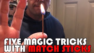 5 EASY Tricks with Match Sticks [upl. by Negris748]