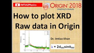 Origin Pro How to draw XRD plot from raw data xrd baseline smooth [upl. by Aken29]