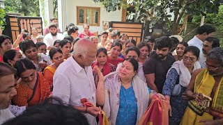 RAJENDRA PRASAD FAMILY MEMBERS EMOTIONAL VIDEO AT RAJENDRA PRASAD DAUGHTER HOUSE [upl. by Daniell]