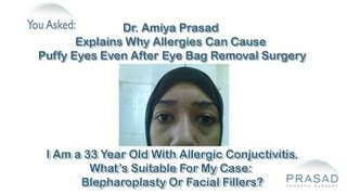 How Allergies Can Cause Puffy Eye Bags even after Eyelid Surgery [upl. by Itnahsa]