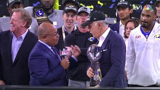 Super Bowl LVI Trophy Presentation for Los Angeles Rams [upl. by Eremihc579]