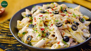 White Sauce Pasta Recipe by SooperChef [upl. by Eeruhs862]