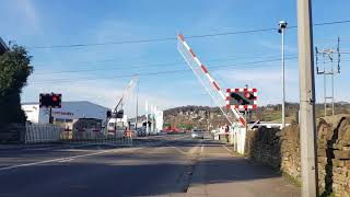 Kildwick Level Crossing Yorkshire 24022018 [upl. by Tali251]