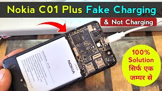 Nokia c01 plus fake charging  100 solution ✅ सिर्फ एक जम्पर से  Nokia c01 plus not charging [upl. by Oicnerual16]